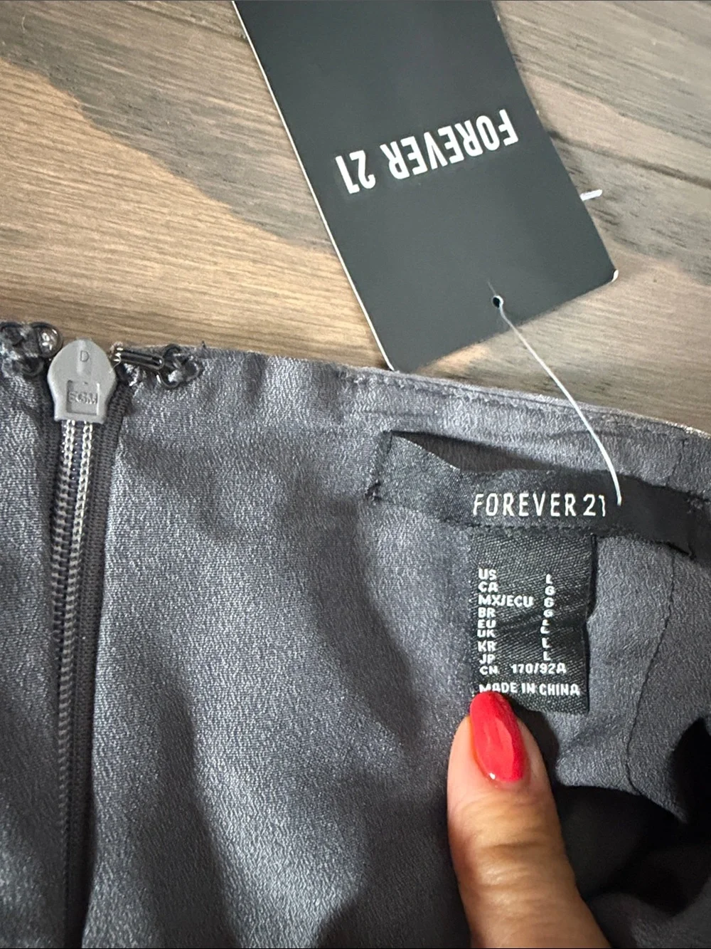 Forever 21 Metallic Silver Tiered Ruffle Mini Skirt